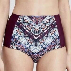 Athleta Marrakesh High Waist Bottom bikini swimsuit - size XXS - style # 777012